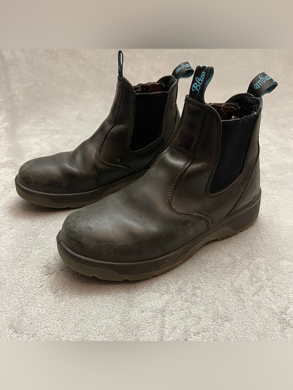 REDBACK BLUE TONGUE STATION SOFT TOE SLIP ON BOOTS BTST BLACK Men's Size 8
